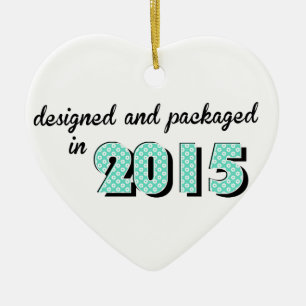 Baby Designed and Packaged In 2015 Ceramic Ornament