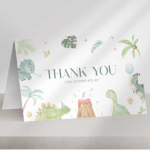Baby Dino Carte de remerciements