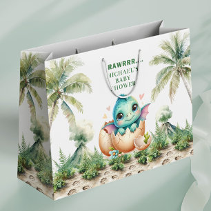 Baby Dino Egg Theme Hatching Soon Gift Bag