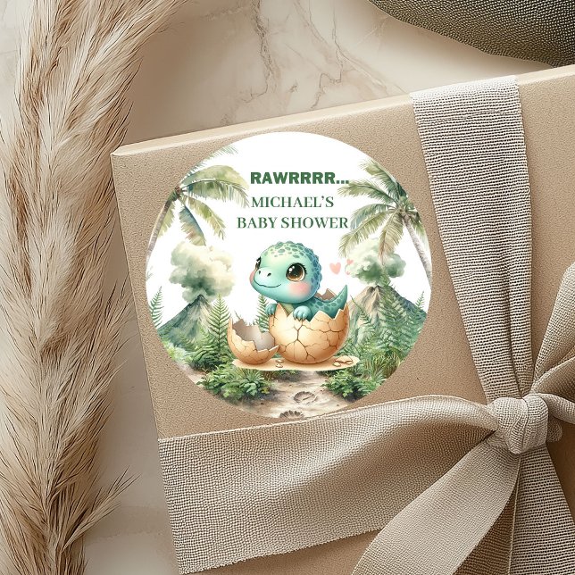 Baby Dino Egg Theme Hatching Soon Stickers (Baby Dino Egg Theme Hatching Soon Stickers)