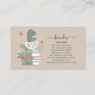 Baby Dino Hatching Soon Bring a Book Card