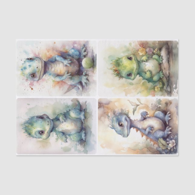 Baby Dinos Tissue Paper (Front)