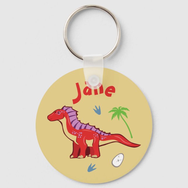 Baby Dinosaur Amargasaurus Keychain (Front)