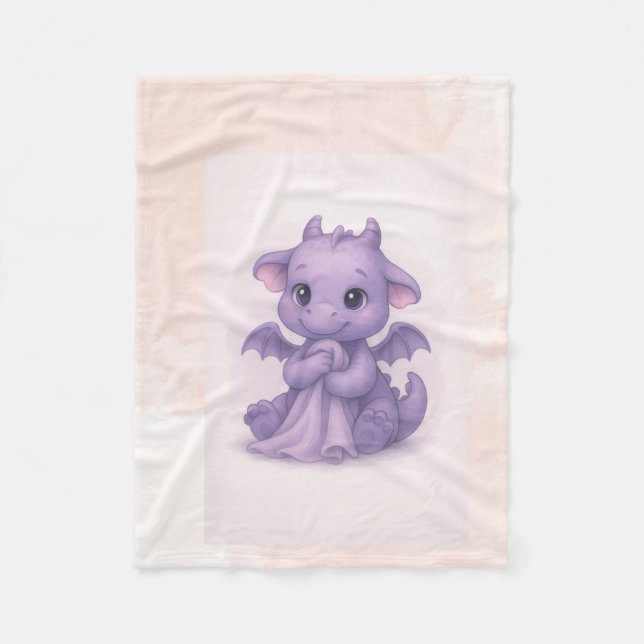 baby dinosaur baby blanket  (Front)
