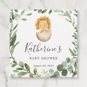 Baby Dinosaur Baby Shower Favour Tag