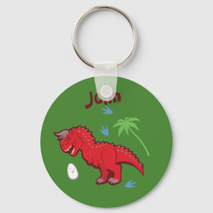 Baby Dinosaur Carnotaurus Keychain