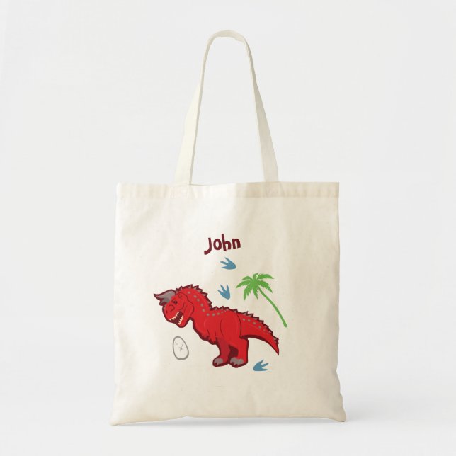 Baby Dinosaur Carnotaurus Tote Bag (Front)
