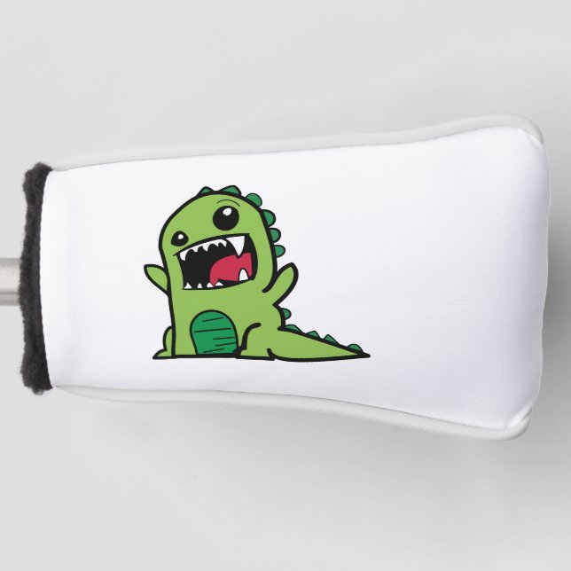 Baby dinosaur cartoon golf head cover (Front)