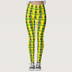 Baby dinosaur cartoon leggings