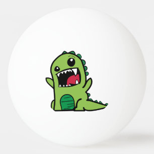 Baby dinosaur cartoon ping pong ball