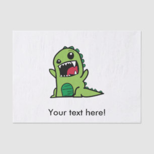 Baby dinosaur cartoon tissue paper