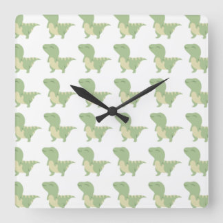 Baby Dinosaur Design Square Wall Clock