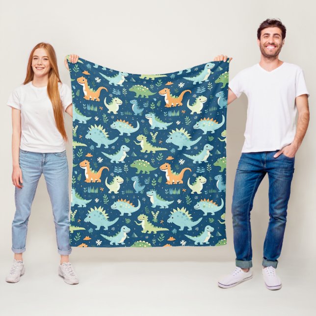 Baby Dinosaur  Fleece Blanket (In Situ)