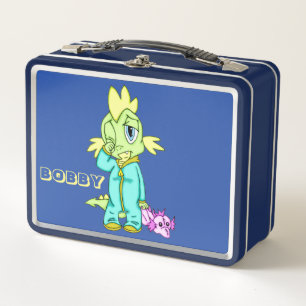 Baby Dinosaur Metal Lunch Box