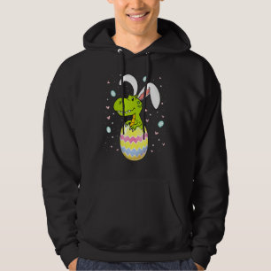 Baby Dinosaur T Rex Bunny Easter Egg for Easter Hoodie