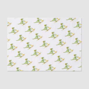Baby Dinosaur T-Rex on the Beach Tissue Paper