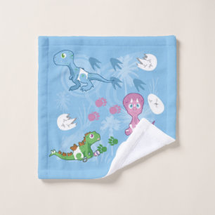 Baby Dinosaurs Wash Cloth