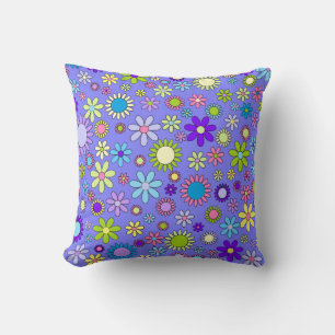 Baby Doll Floral Throw Pillow