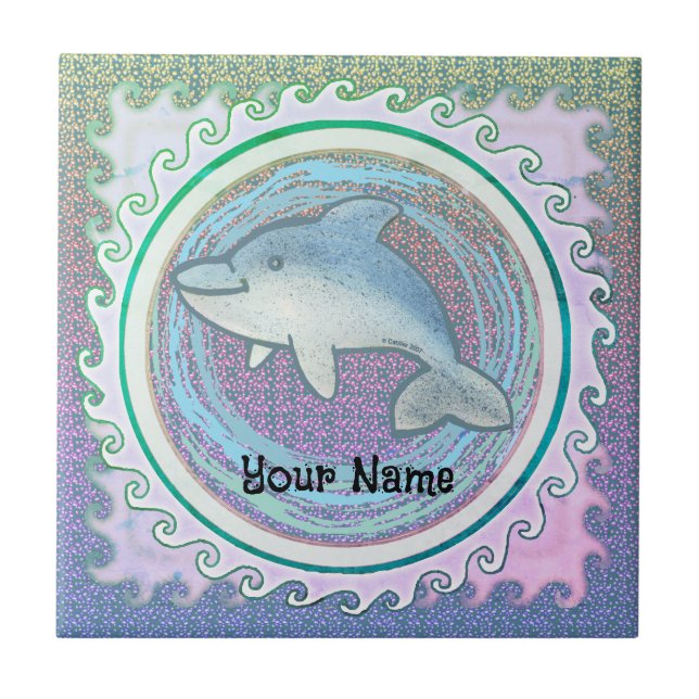 Baby Dolphin Tile (Front)