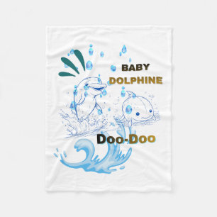 Baby Dolphine Fleece Blanket