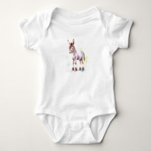 Baby Donkey Baby Shower Gift, Baby Gift Bodysuit