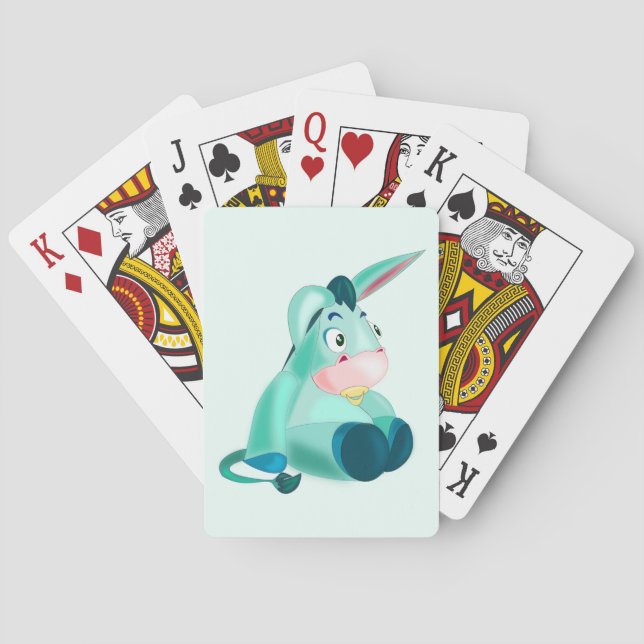 Baby Donkey Funny Playing Cards - Customizable (Back)