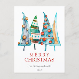  Baby Doodle Pine Christmas Tree Gifts Holiday  Postcard
