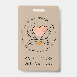 Baby Doula Birth Coach Midwife Badge