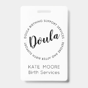 Baby Doula Birth Coach Midwife Badge
