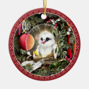 Baby Dove Ceramic Ornament