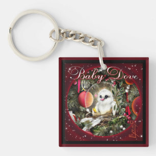 Baby Dove Keychain
