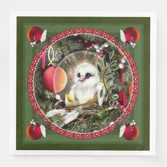 Baby Dove Napkin (Front)