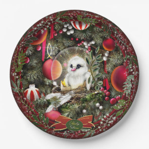 Baby Dove Paper Plate