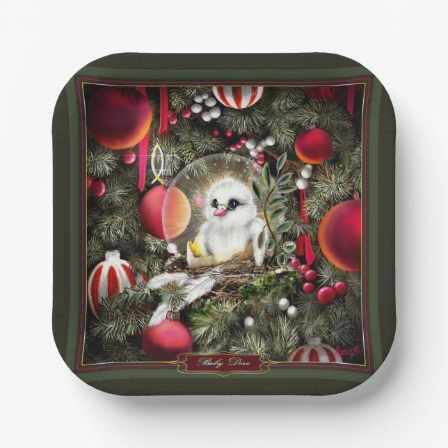 Baby Dove Paper Plate (Front)