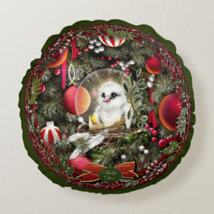 Baby Dove Round Pillow