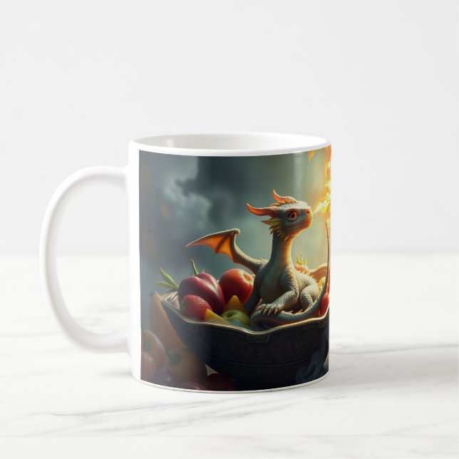 baby dragon coffee mug (Left)