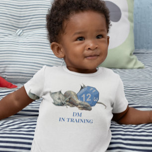 Baby Dragon DM in Training Dice Role Playing Bodysuit