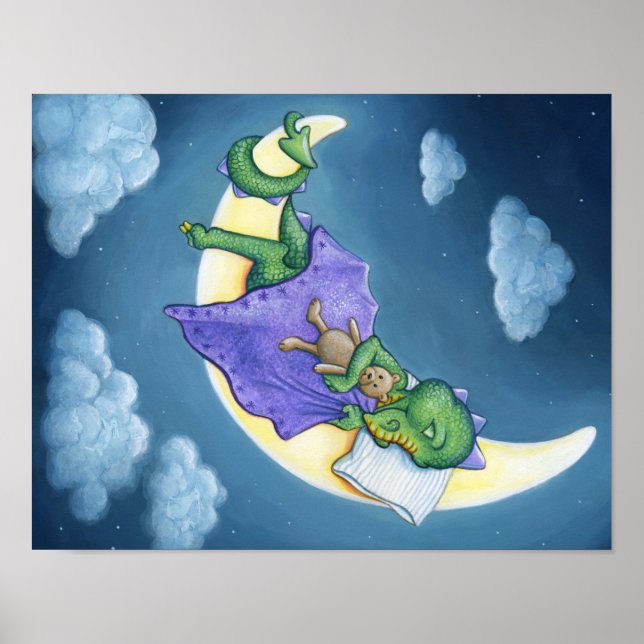Baby Dragon Dreaming Poster (Front)