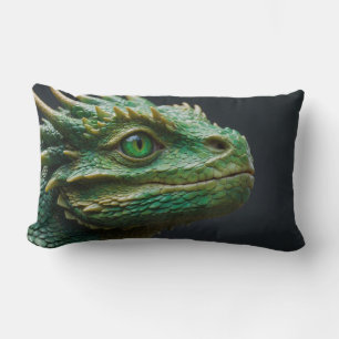 Baby Dragon Fantasy Art Lumbar Pillow