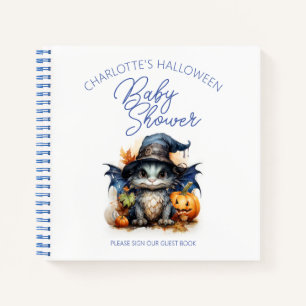 Baby Dragon Halloween Baby Shower Guest Book