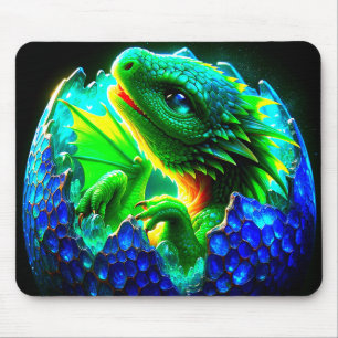 Baby Dragon Hatching Mouse Pad