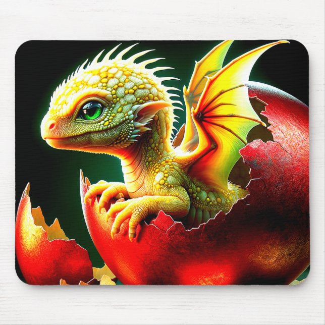 Baby Dragon Mouse Pad (Front)