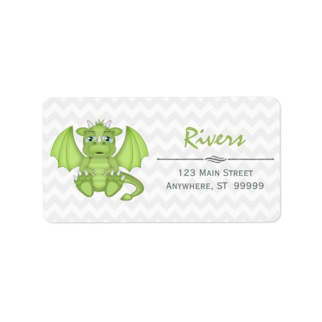 Baby Dragon Return Address Labels (Front)