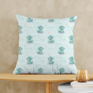 Baby Dragon Throw Pillow
