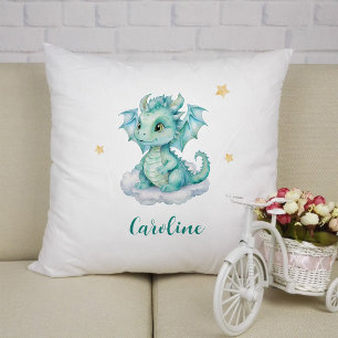 Baby Dragon Throw Pillow