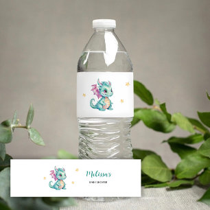 Baby Dragon Water Bottle Label