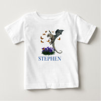 Baby Dragon With Butterflies Personalized