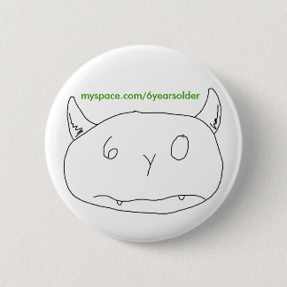 Baby drew a monster 2 inch round button