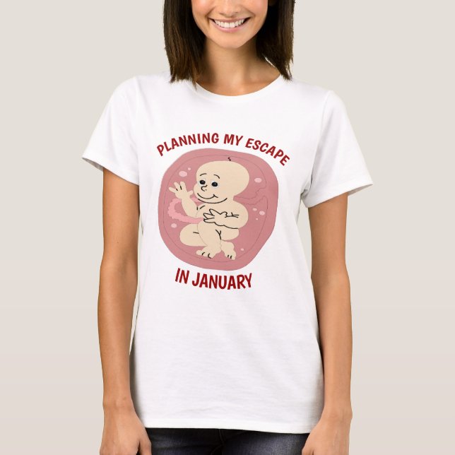 Baby dû dans le mois de modification T-shirt (Devant)