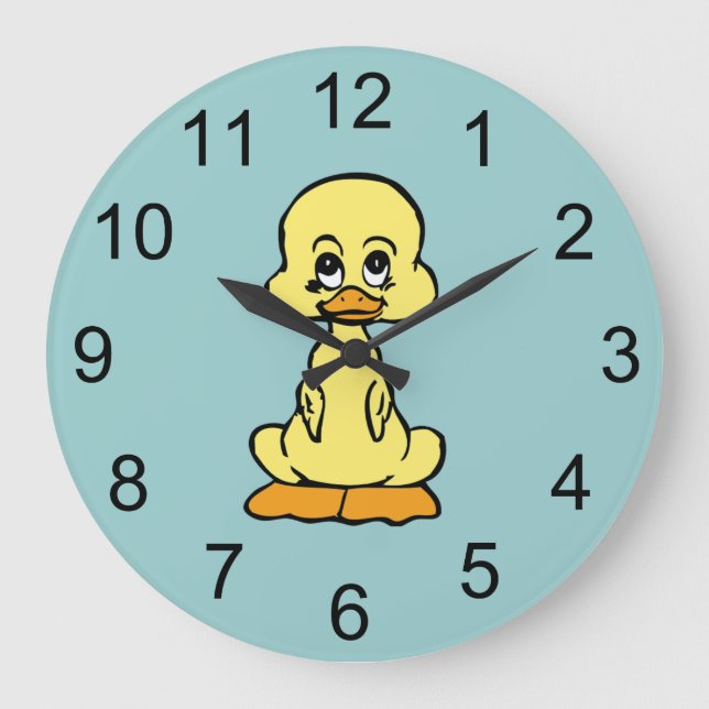 Baby Duck Animal Wall Clock (Front)